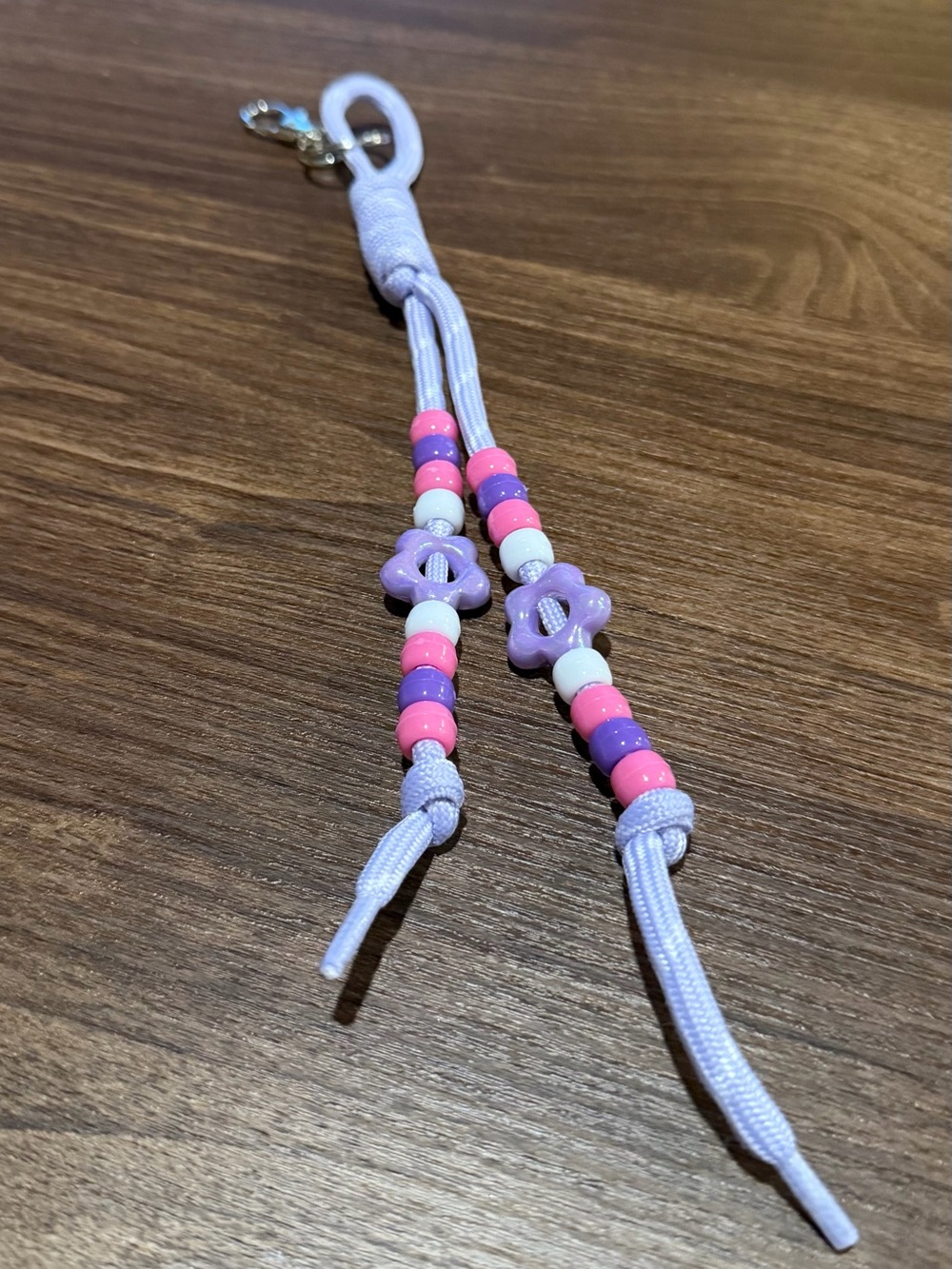 Kids Purple and Pink Beaded Charm